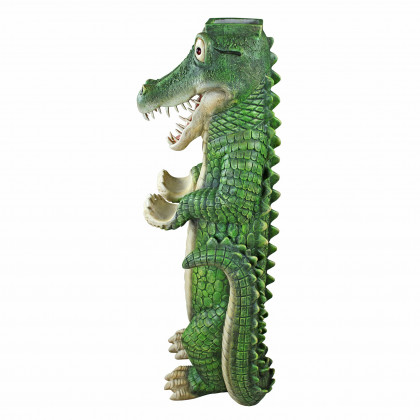 Toscano - Postal Gator Mailbox Post Sleeve Statue