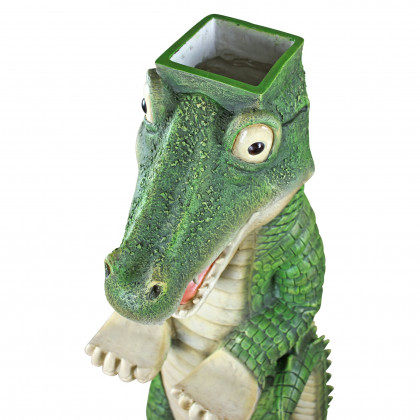 Toscano - Postal Gator Mailbox Post Sleeve Statue