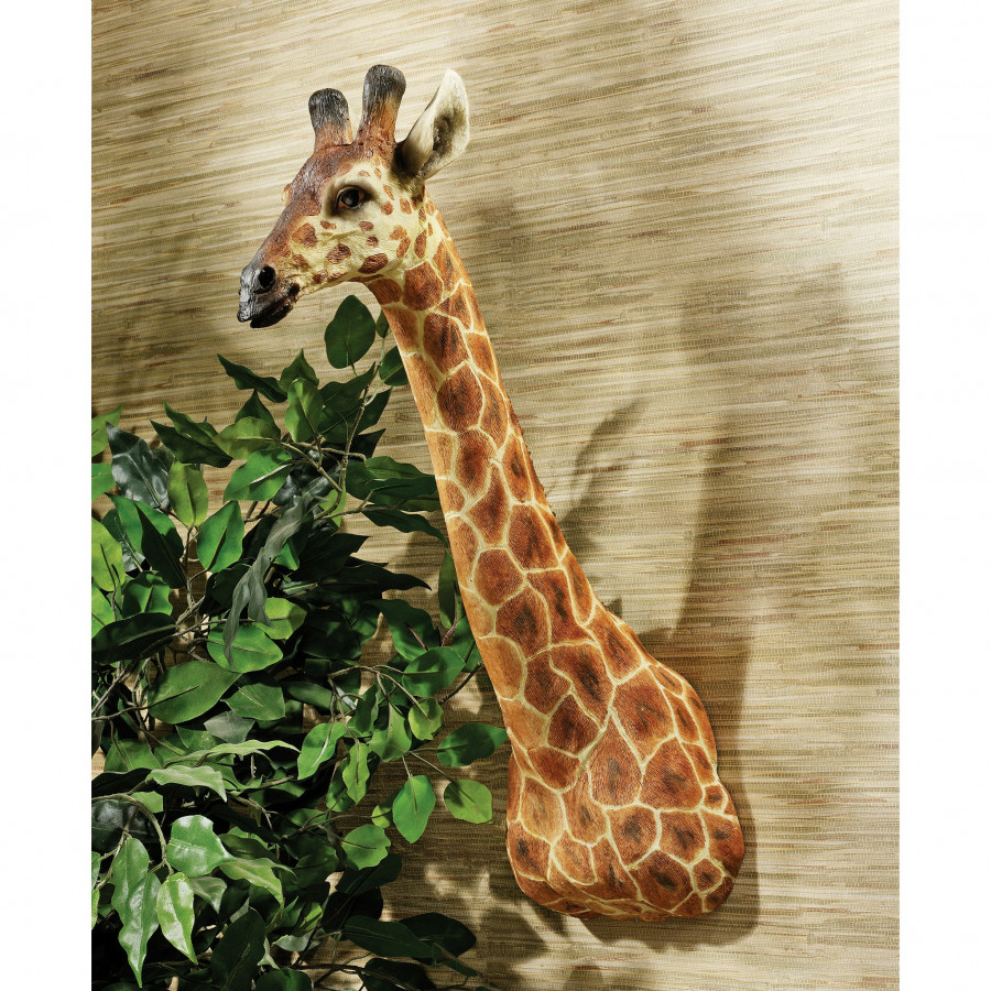 Toscano - African Giraffe Trophy Wall Sculpture