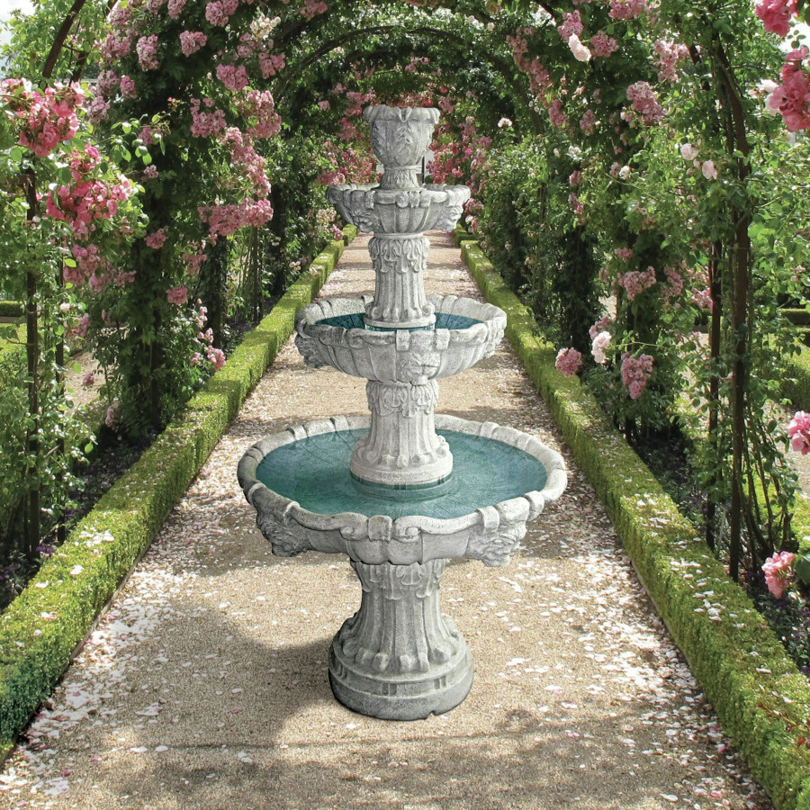 Toscano - Medici Lion Four-Tier Fountain