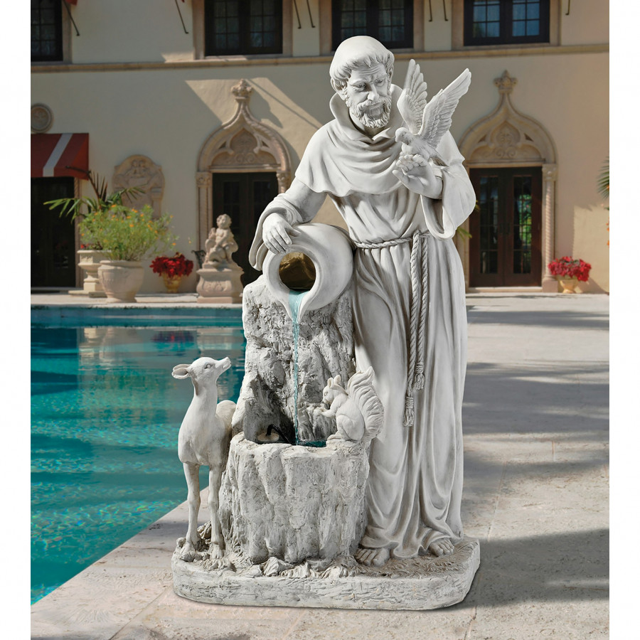 Toscano - Saint Francis Life-Giving Waters Sculptural Fountain