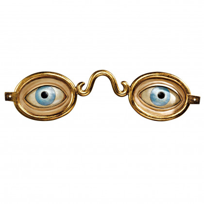 Toscano - Folk Art Optometrist Trade Eyeglasses Wall Sculpture