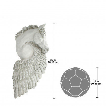 Toscano - Wings of Fury Pegasus Horse Wall Sculpture