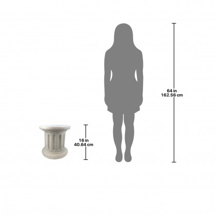 Toscano Roman Doric Wide Column Classical Fluted Architectural Plinth