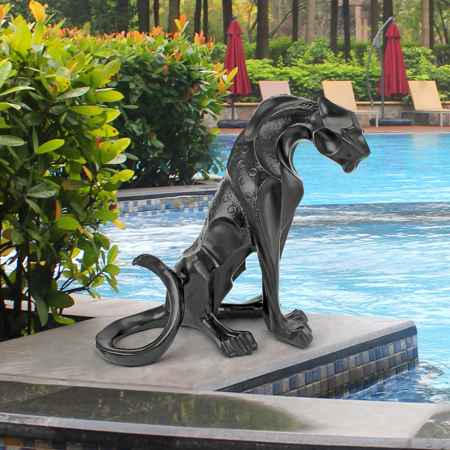 Toscano - Rampant Tranquility Jungle Jaguar Panther Statue