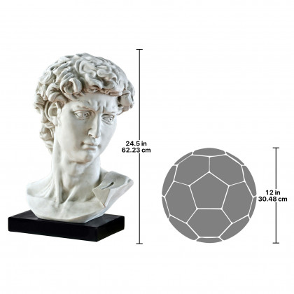 Toscano - Bust of Michelangelo David Statue