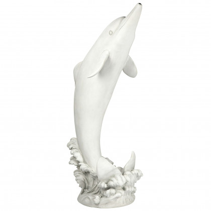 Toscano Tropical Tale Leaping Dolphin Piped Garden Statue - Large