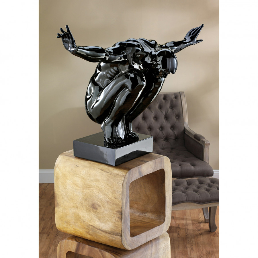 Toscano - Sustained Ambition Modern Male Nude Statue