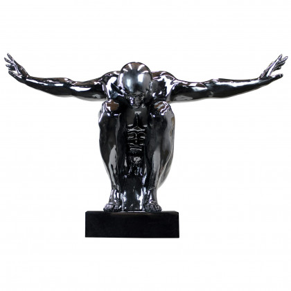 Toscano - Sustained Ambition Modern Male Nude Statue
