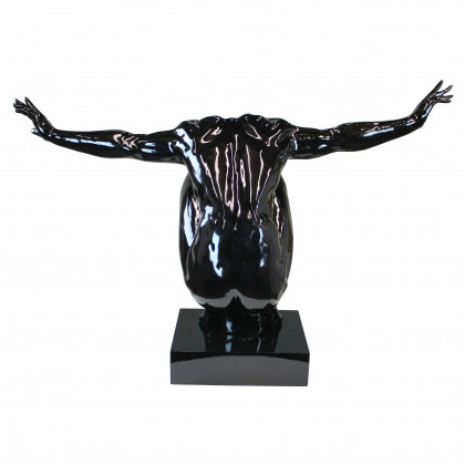 Toscano - Sustained Ambition Modern Male Nude Statue