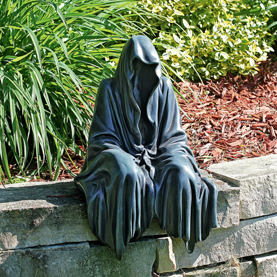 Toscano Reaping Solace the Creeper Sitting Statue - Large