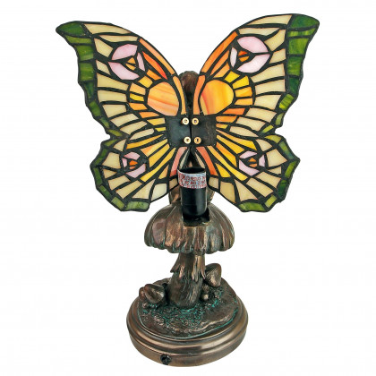 Toscano - Fairy of the Glen Tiffany-Style Stained Glass Illuminated Statue