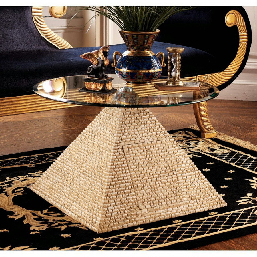 Toscano - Great Egyptian Pyramid of Giza Sculptural Table in Designer Resin