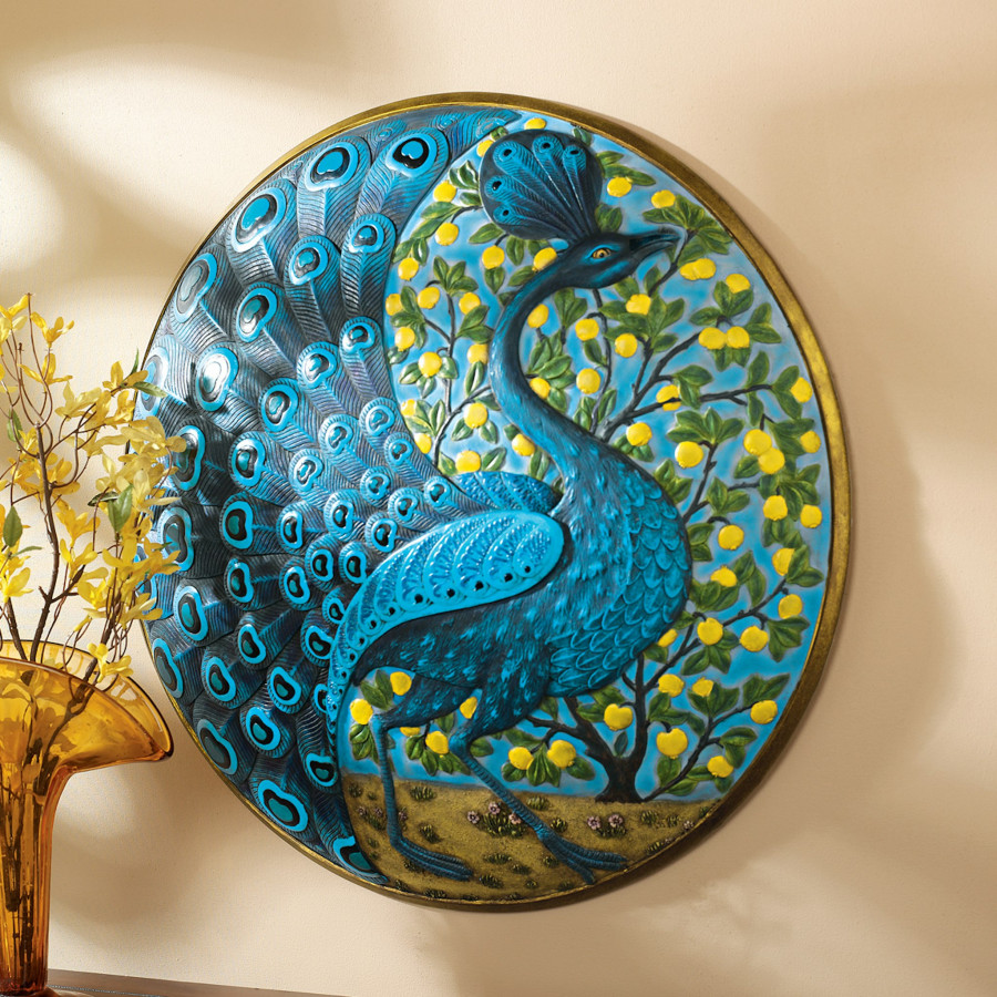 Toscano - The Peacock Garden Wall Sculpture