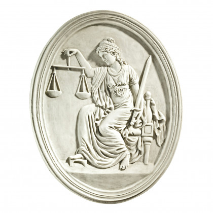 Toscano - Old Bailey Courthouse Lady Justice Wall Sculpture