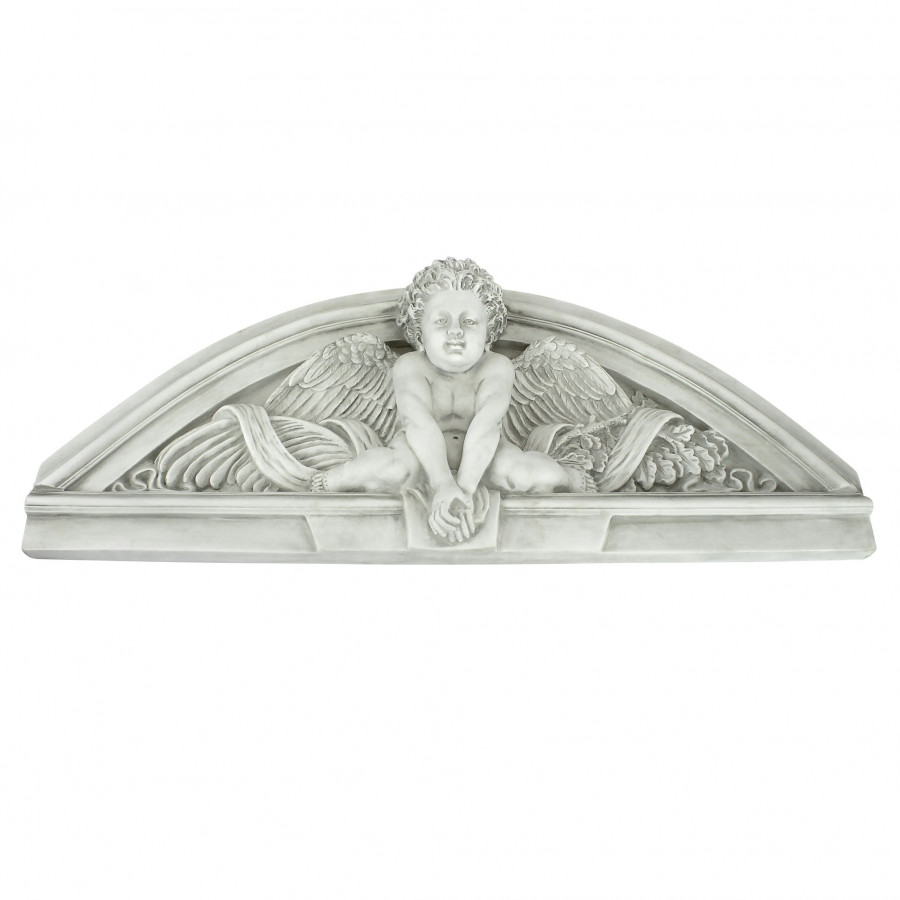Toscano - Cherubs Grande Welcome Sculptural Wall Pediment