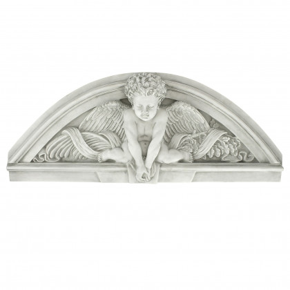 Toscano - Cherubs Grande Welcome Sculptural Wall Pediment