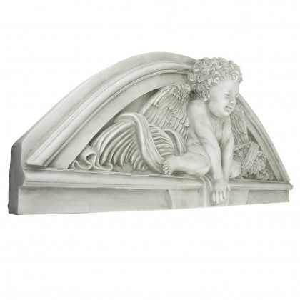 Toscano - Cherubs Grande Welcome Sculptural Wall Pediment