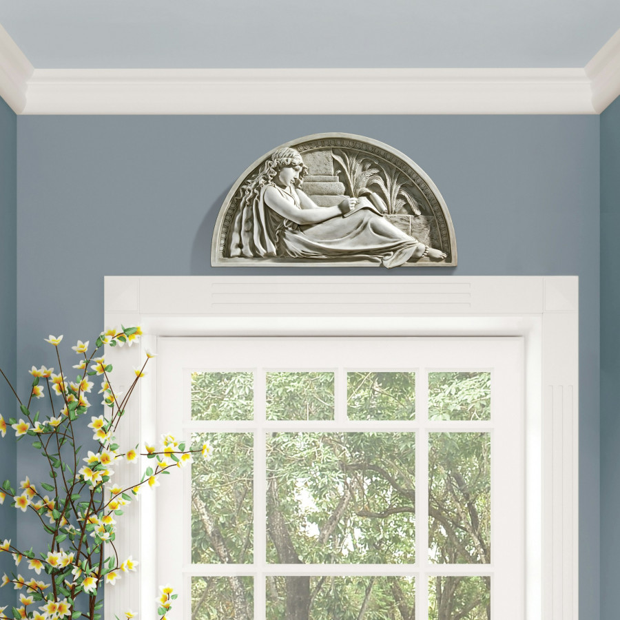 Toscano - The Little Author Lunette Wall Sculpture