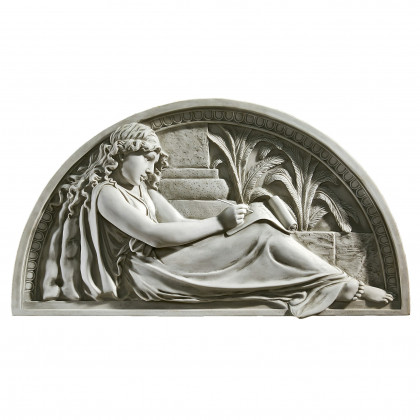 Toscano - The Little Author Lunette Wall Sculpture