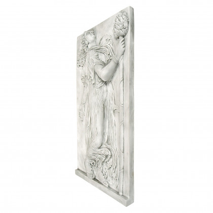 Toscano Dancing Greek Maenad with Thyrsus Wall Frieze - Left