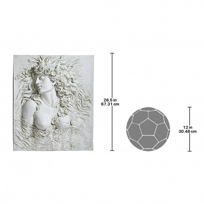 Toscano - Shakespeare Ophelia Desire Wall Sculpture