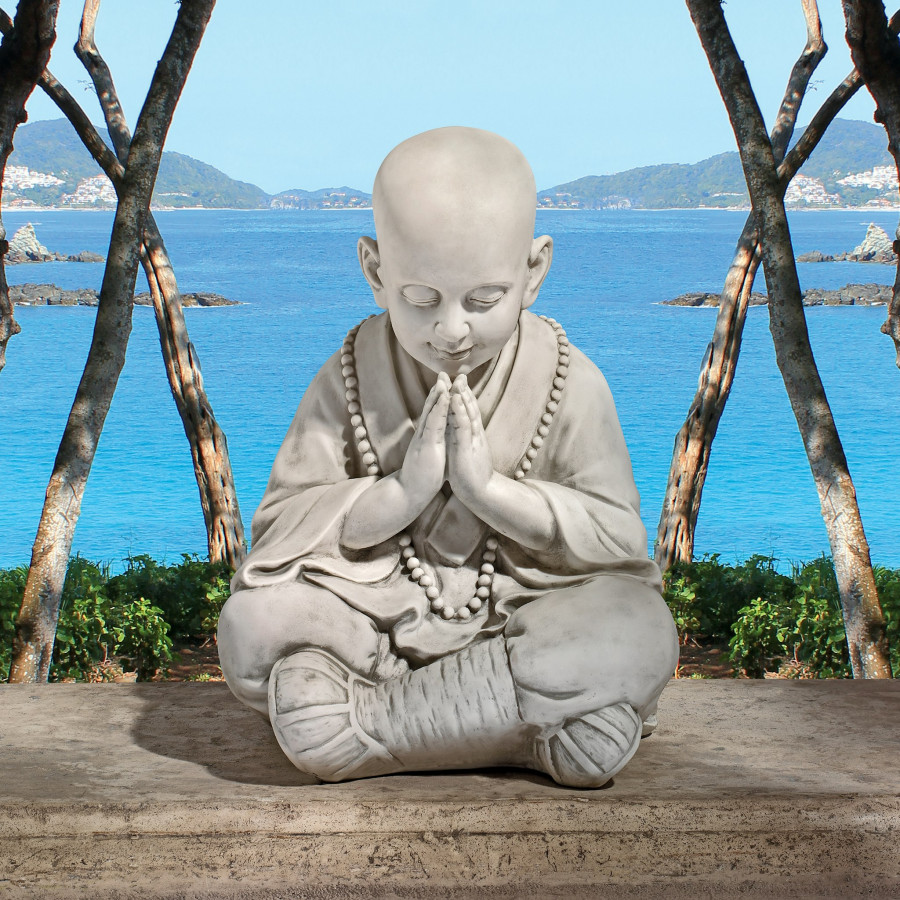 Toscano - Praying Baby Buddha Asian Garden Statue