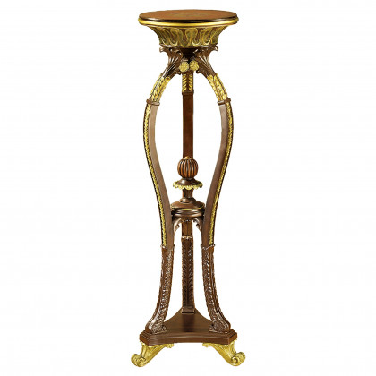Toscano - Floral Bouquet Pedestal Table in Designer Resin