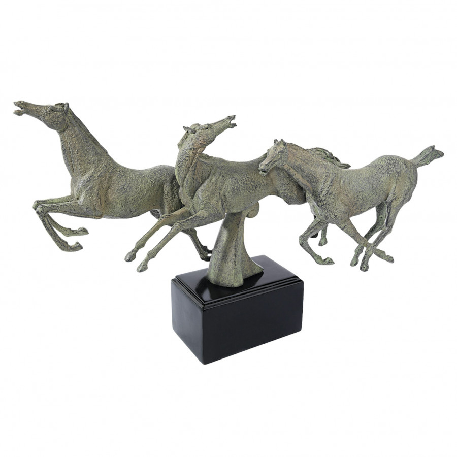 Toscano - Wild Stallion Horses Statue