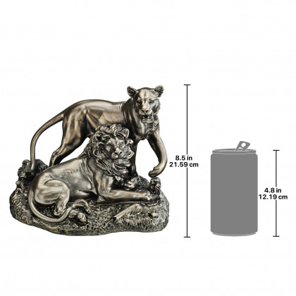 Toscano - Lion and Lioness Pride of Place Animal Statue