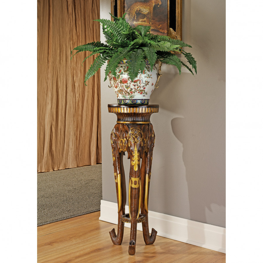 Toscano - Majestic Elephant Sculptural Pedestal