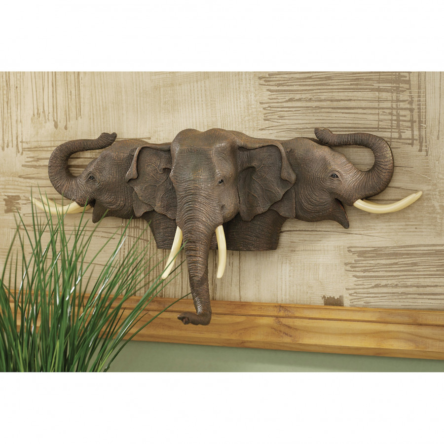 Toscano - Raised Expectations Elephant Wall Sculpture