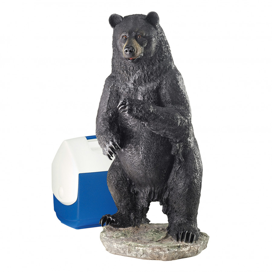 Toscano Fishing for Trouble Bear Statue - Large