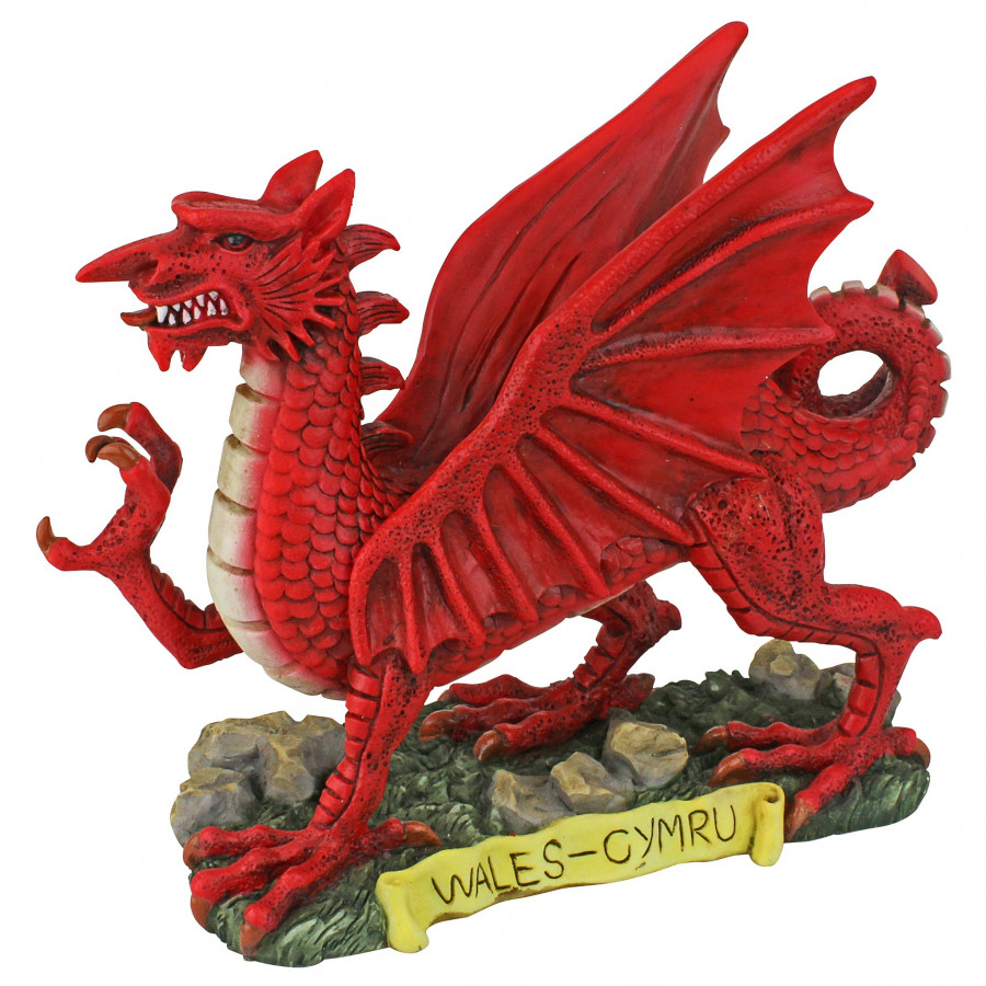 Toscano - The Red Welsh Dragon Statue Collection in Desktop