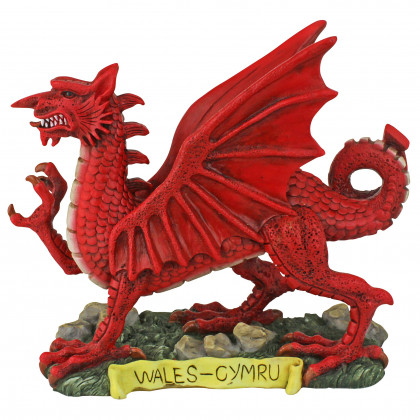 Toscano - The Red Welsh Dragon Statue Collection in Desktop
