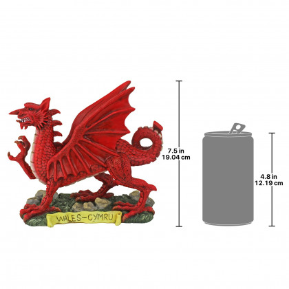 Toscano - The Red Welsh Dragon Statue Collection in Desktop