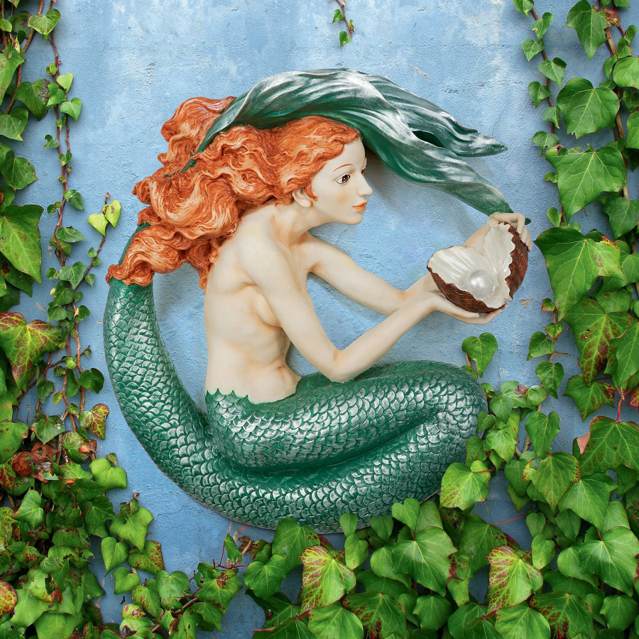 Toscano - Misty Mae Siren of the Sea Mermaid Wall Sculpture