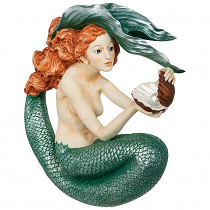 Toscano - Misty Mae Siren of the Sea Mermaid Wall Sculpture