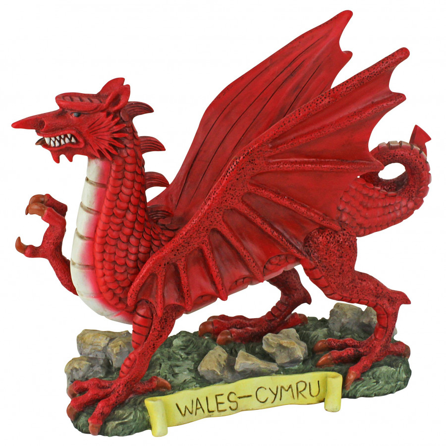 Toscano - The Red Welsh Dragon Statue Collection in Small