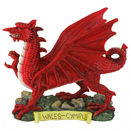 Toscano - The Red Welsh Dragon Statue Collection in Small