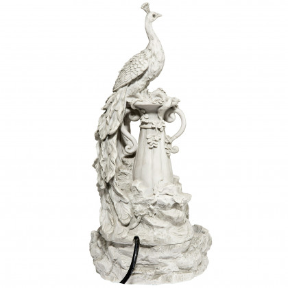 Toscano - Staverden Castle Peacock Sculptural Fountain