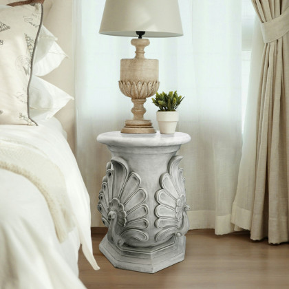 Toscano Classic Peacock Statuary Pedestal - Stone Finish