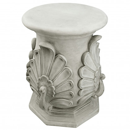 Toscano Classic Peacock Statuary Pedestal - Stone Finish