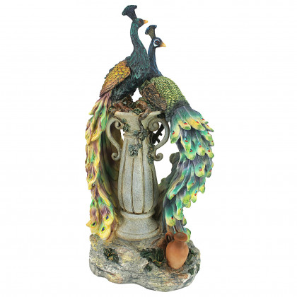 Toscano - Peacocks in Paradise Statue