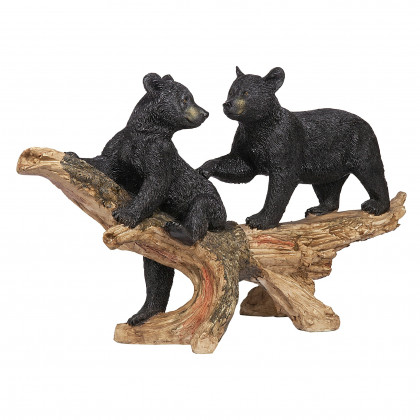 Toscano - Mischievous Woodland Black Bear Cubs Statue