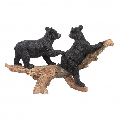 Toscano - Mischievous Woodland Black Bear Cubs Statue