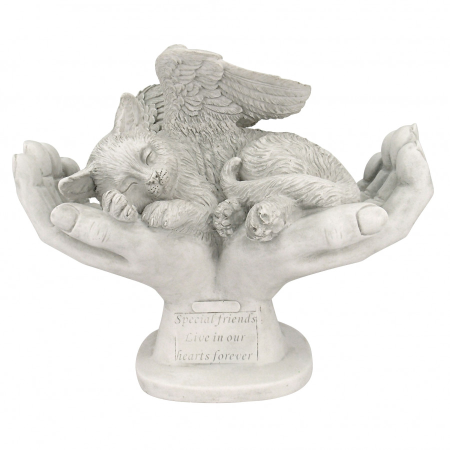 Toscano - In God Hands Cat Memorial Statue