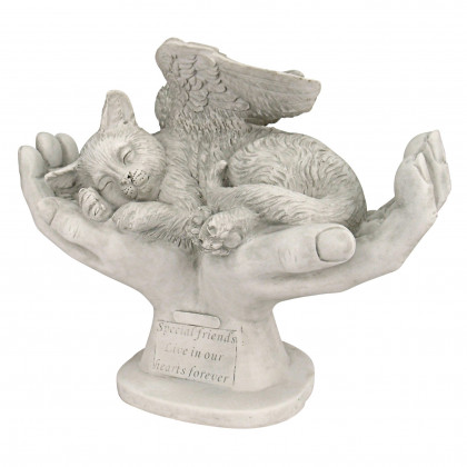 Toscano - In God Hands Cat Memorial Statue