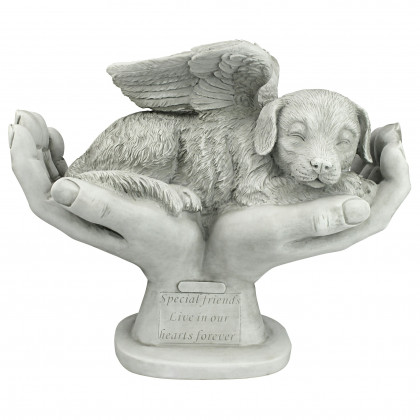 Toscano - In God Hands Dog Memorial Statue