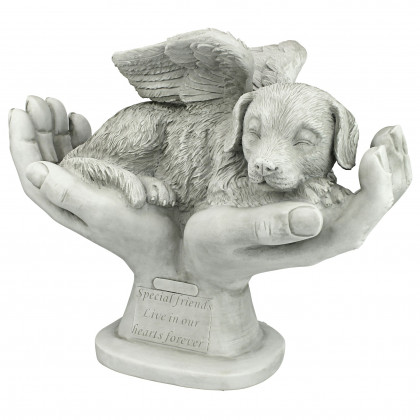 Toscano - In God Hands Dog Memorial Statue